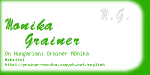 monika grainer business card